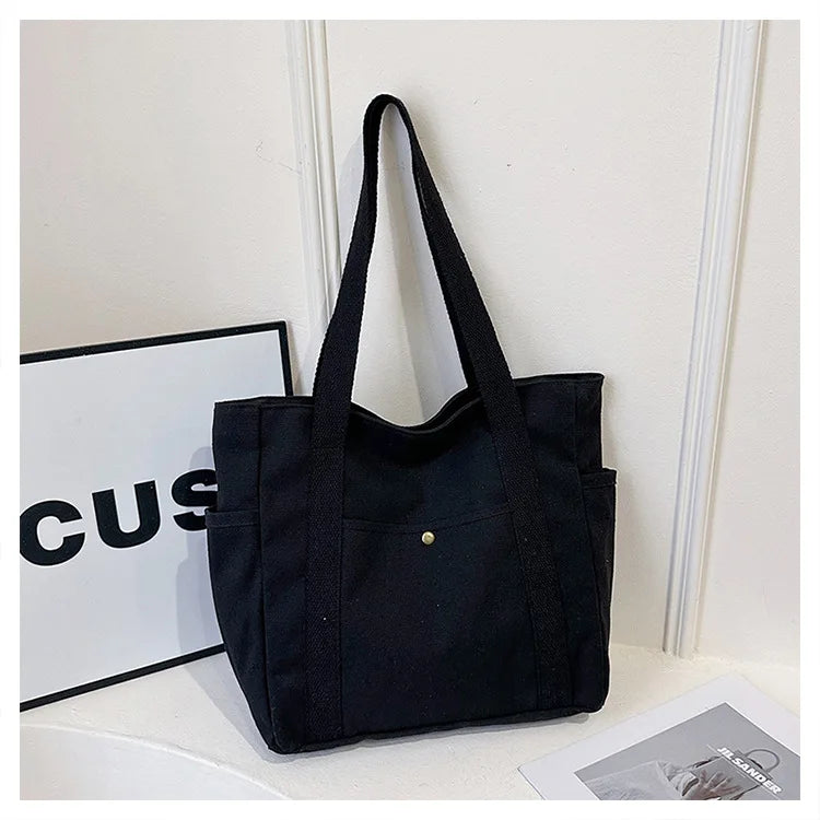 Preppy Style Shoulder Tote Bag