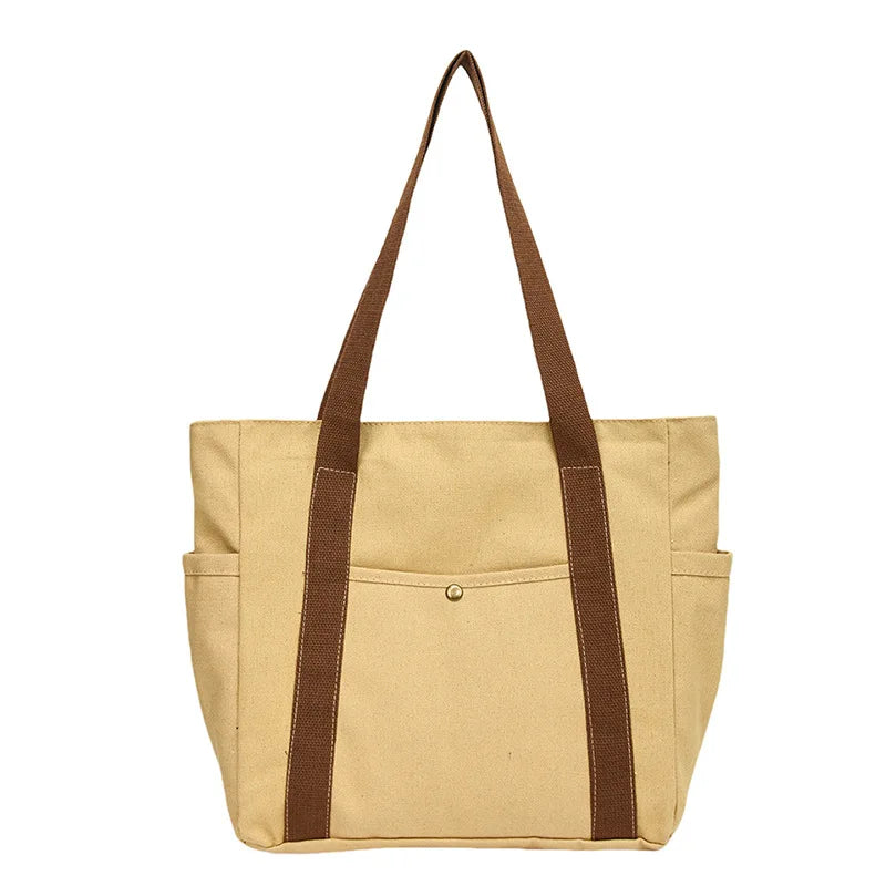 Preppy Style Shoulder Tote Bag
