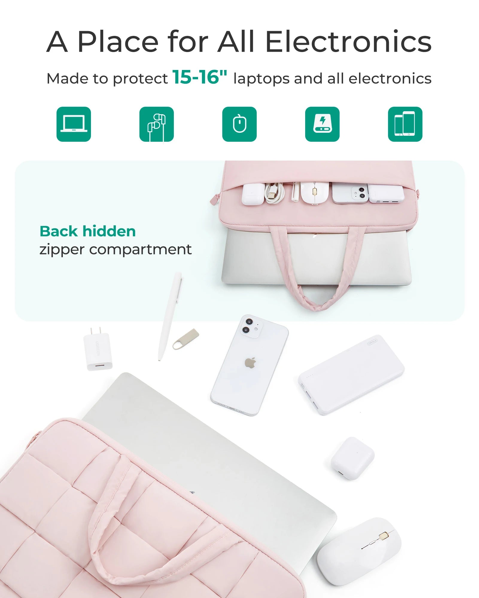 Puffy Laptop Sleeve with Handle