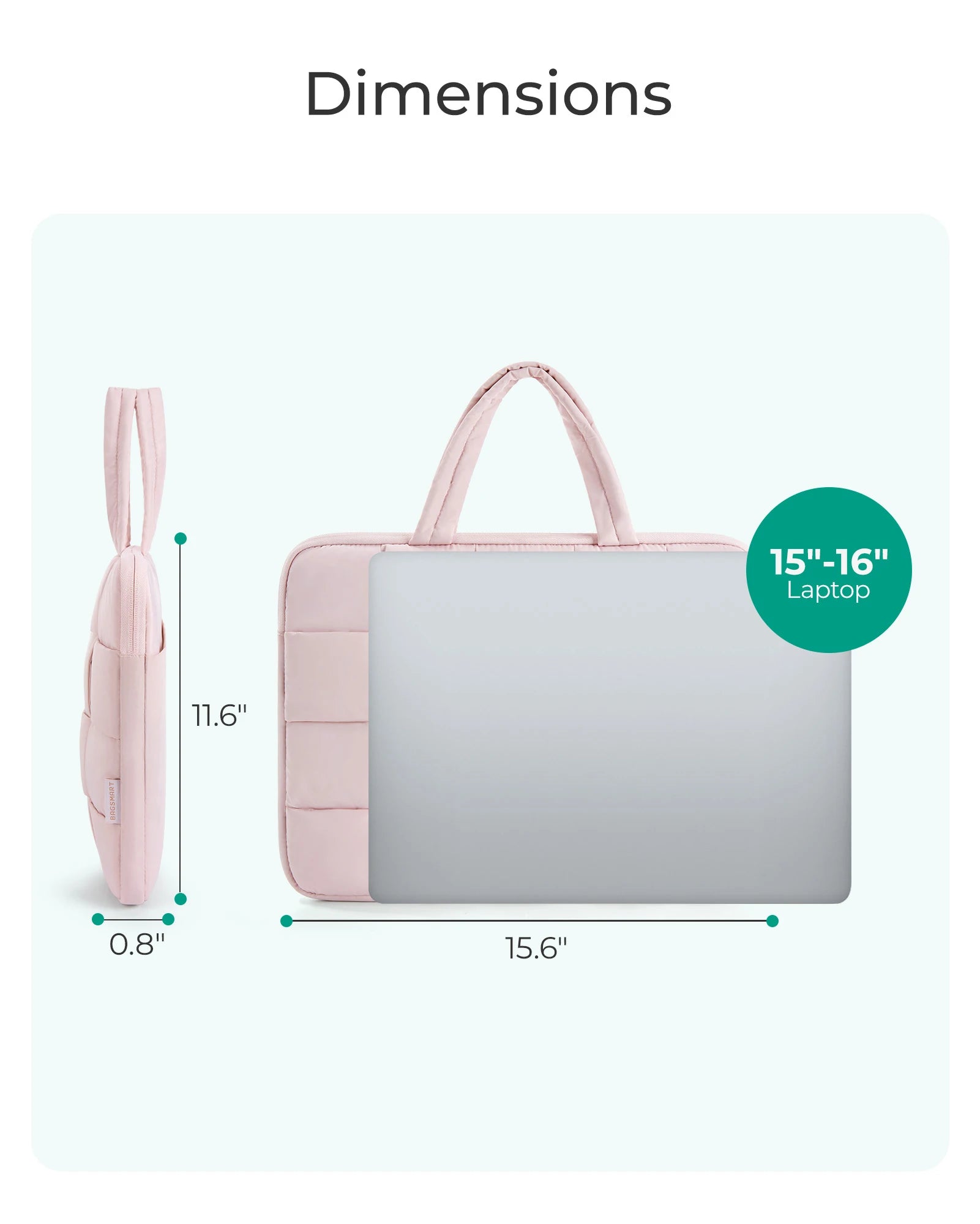 Puffy Laptop Sleeve with Handle