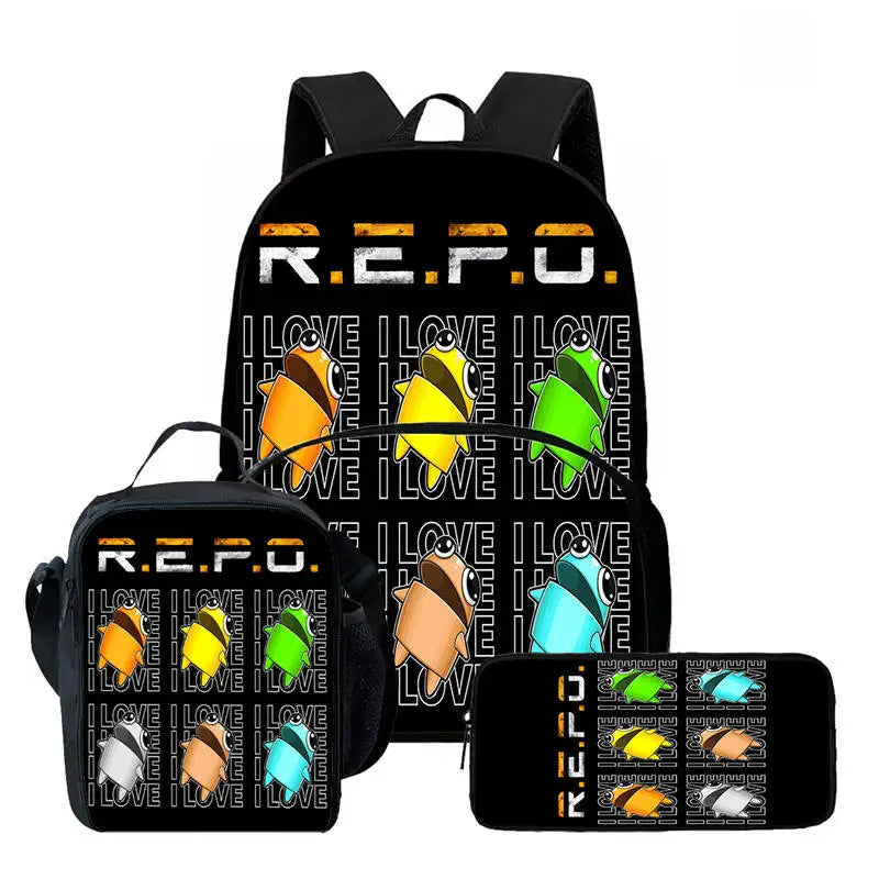R.E.P.O. 3-in-1 Kids Backpack Set