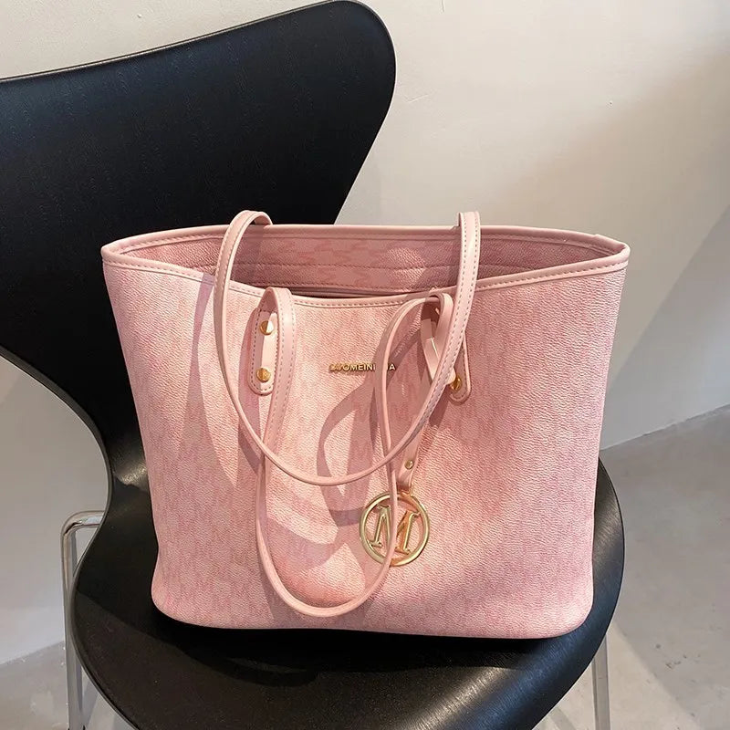 Retro Leather Shoulder Tote Bag