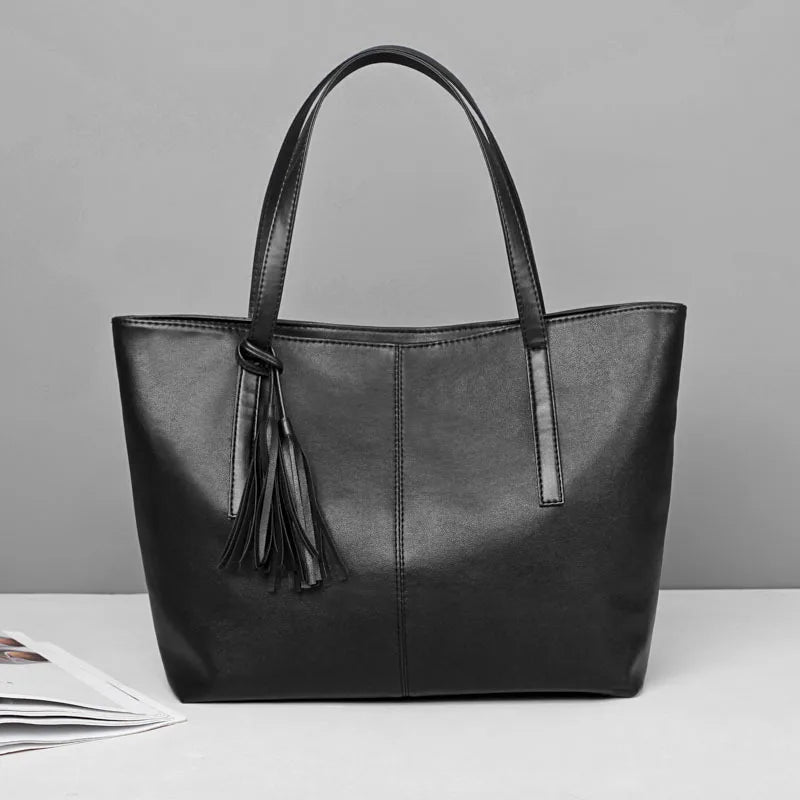 Retro Tassel Shoulder Tote Bag