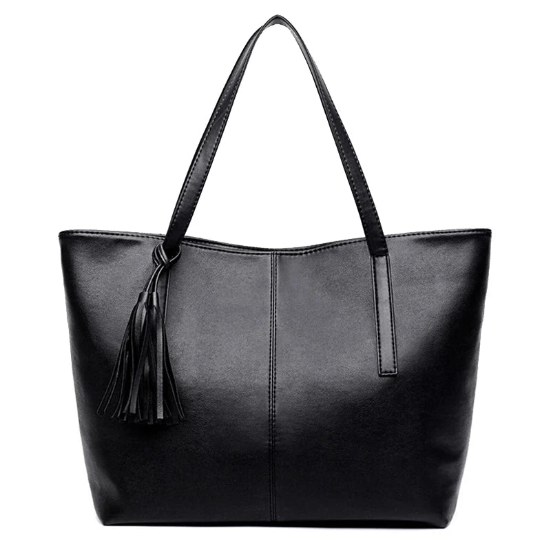 Retro Tassel Shoulder Tote Bag