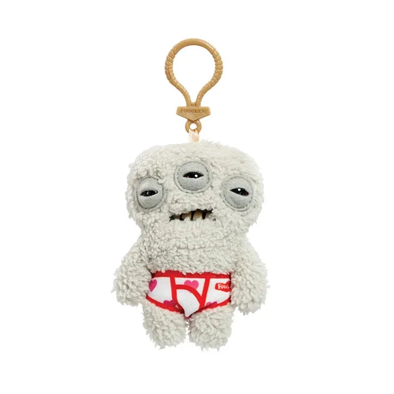 Fuggler Monster Plush Keychain – Cute Ugly Stuffed Pendant