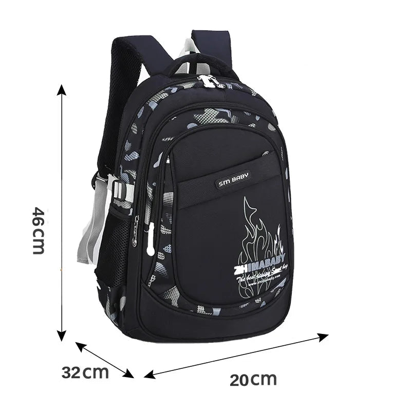 Waterproof School Backpack for Kids 6–12 Years – Lightweight Large Capacity bag