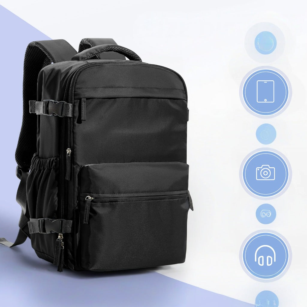 Ryanair 40x20x25 Cabin Backpack – Vacuum Compression Travel Laptop Backpack