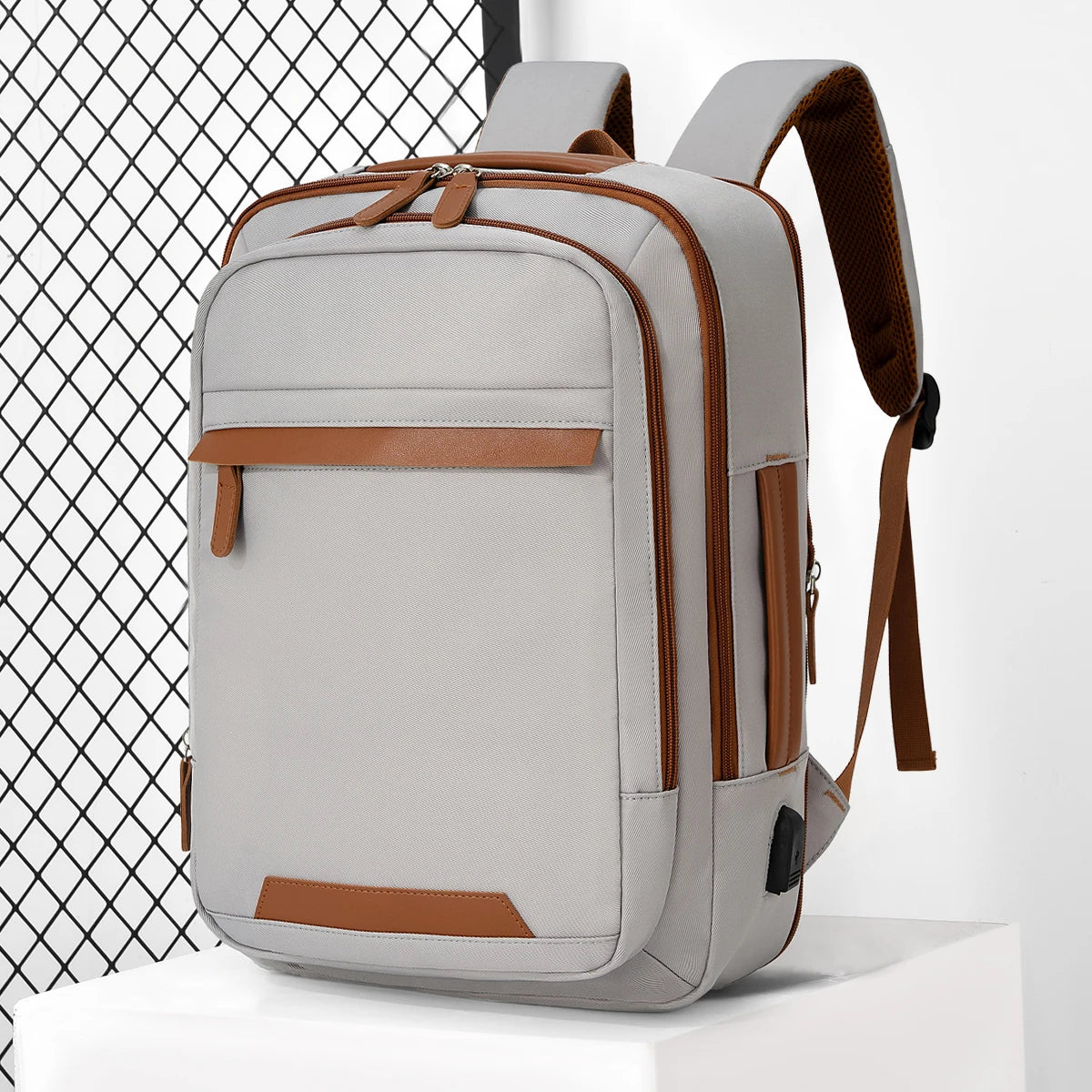 Durable USB charging backpack with waterproof design