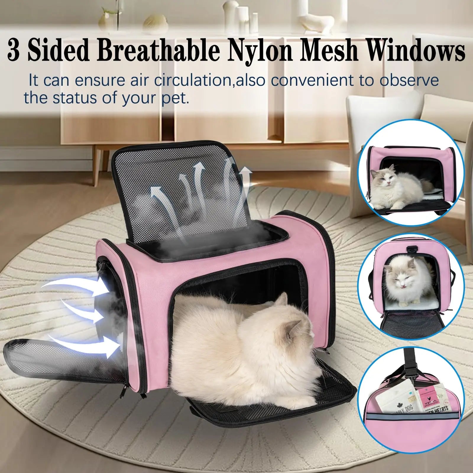 Soft Pet Travel Bag –Lightweight Bag for Travel