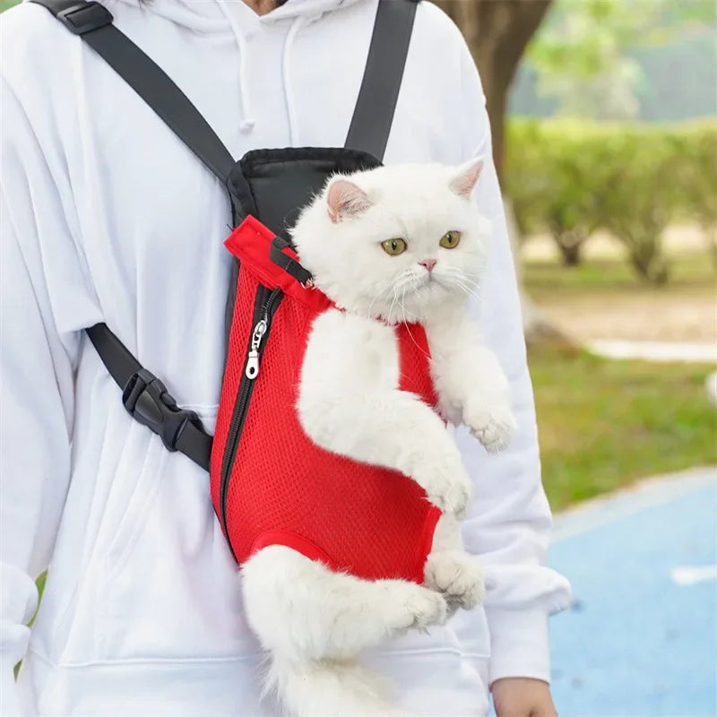 Cat Carrier Backpack – Breathable Mesh Travel Bag