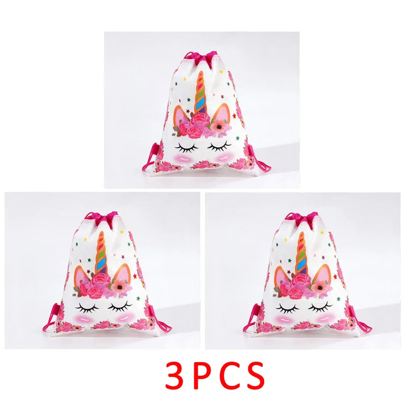 Cute Cartoon  Drawstring Pouches