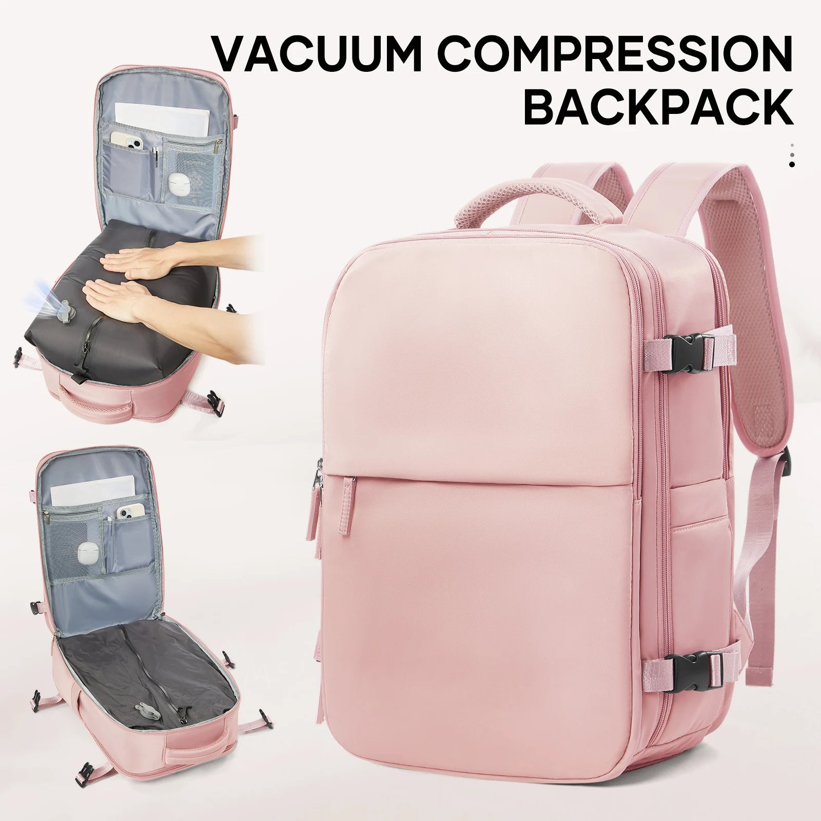 Smart Cabin Backpack with Vacuum Compression