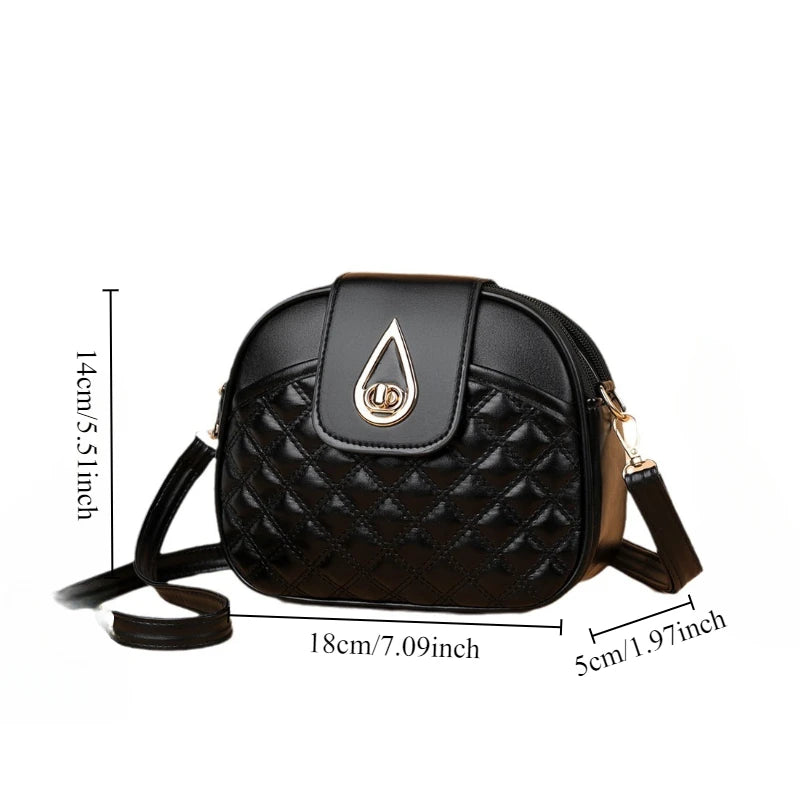 Trendy Small Sling Bag – Multi-Compartment Fashion Crossbody Bag