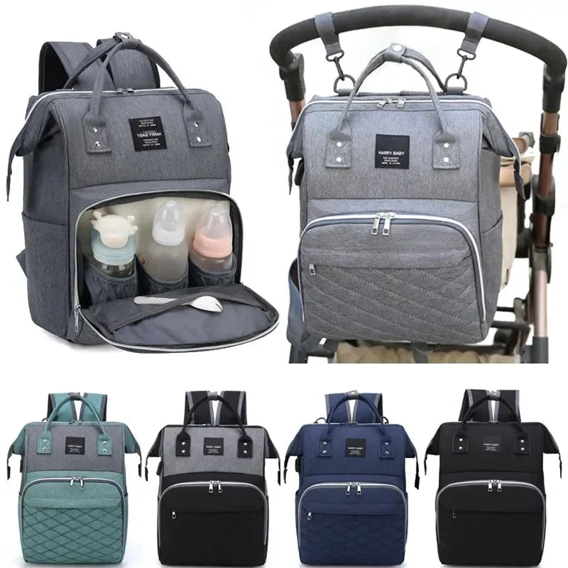 Multi-Functional Baby Diaper Bag – Stroller-Friendly Nursing Backpack
