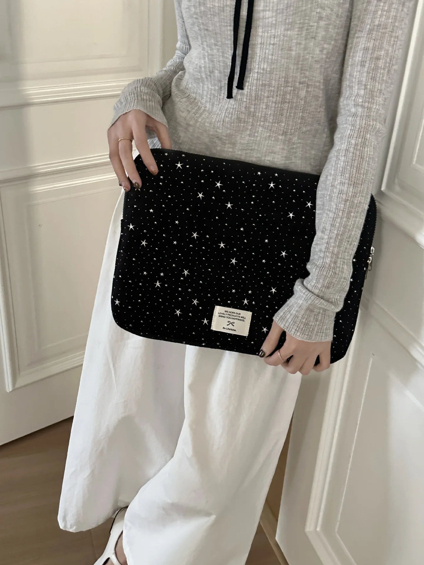 Korean Version Cute Stars Laptop Sleeve 11–15.6 Inch