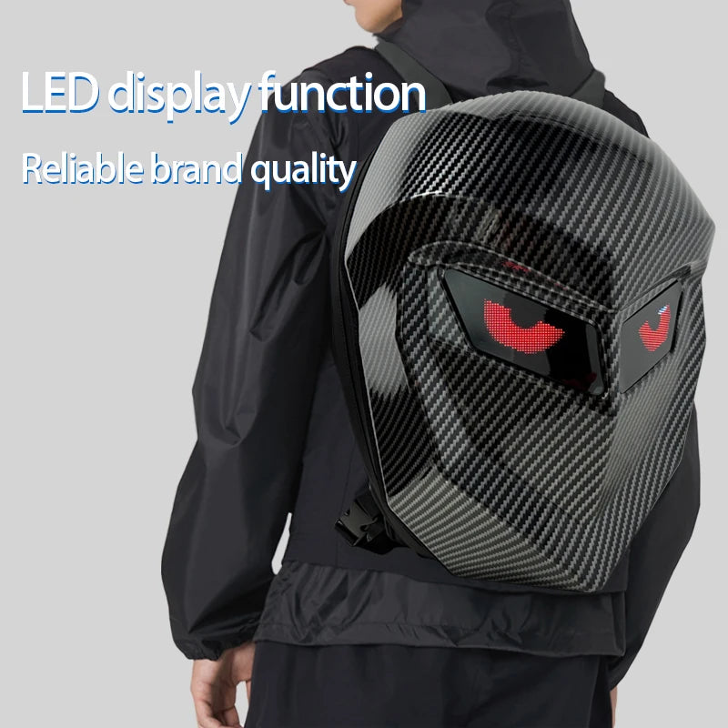 LED Bluetooth Smart Backpack – Motorcycle Cycling Travel Laptop Bag