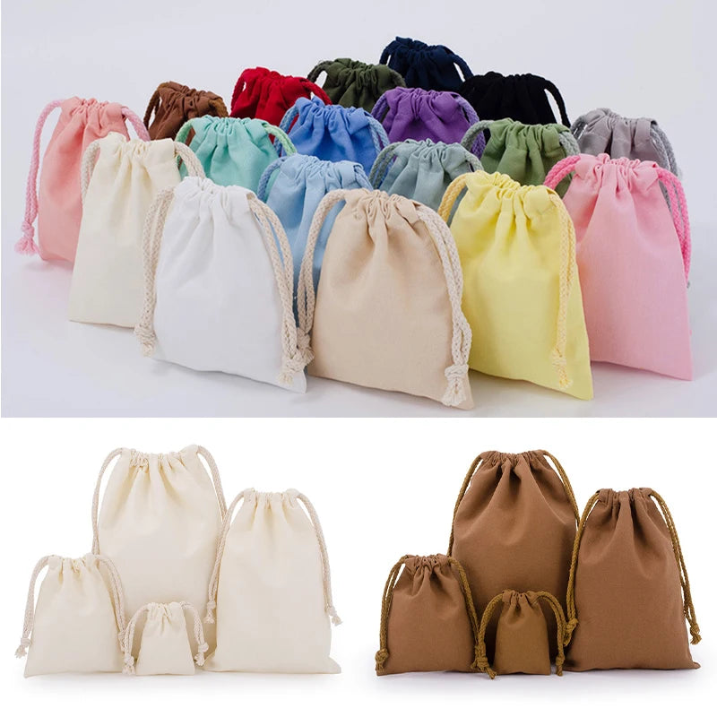 Multi-Purpose Cotton Drawstring Bag