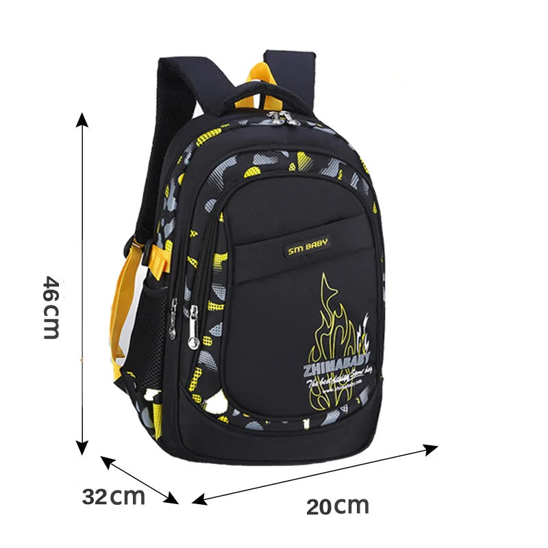 Waterproof School Backpack for Kids 6–12 Years – Lightweight Large Capacity bag