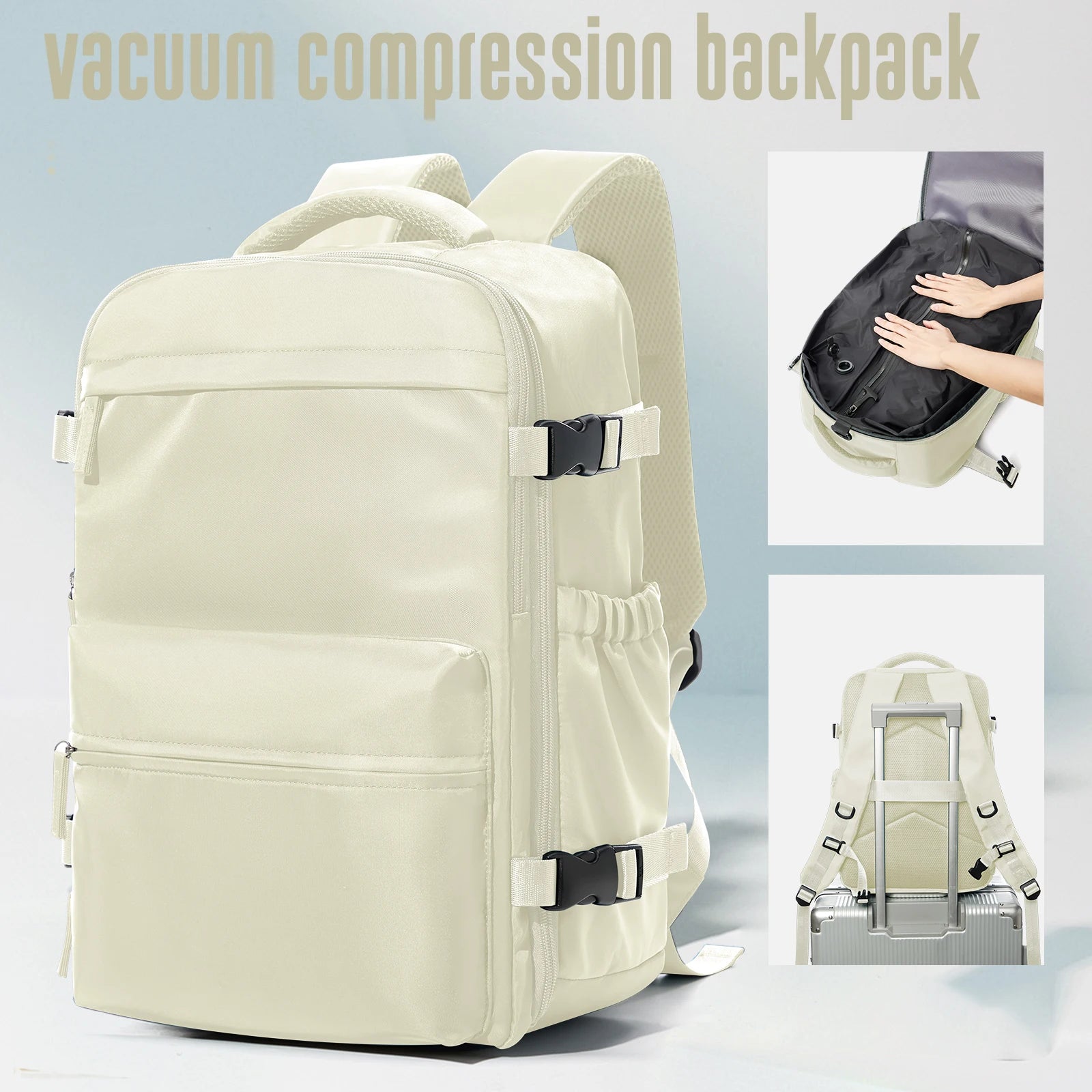 Spacious Vacuum Compression Travel Backpack
