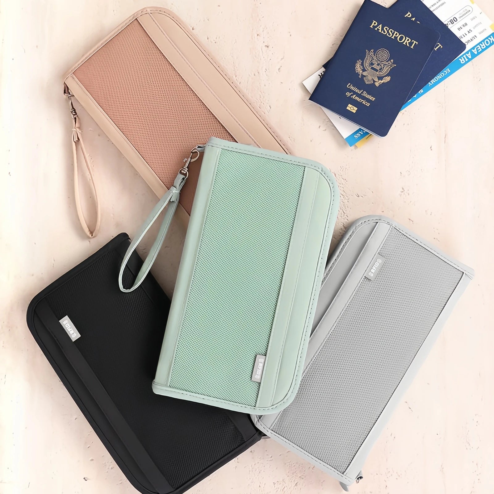 RFID Passport Organizer – Boarding Ticket & ID Holder