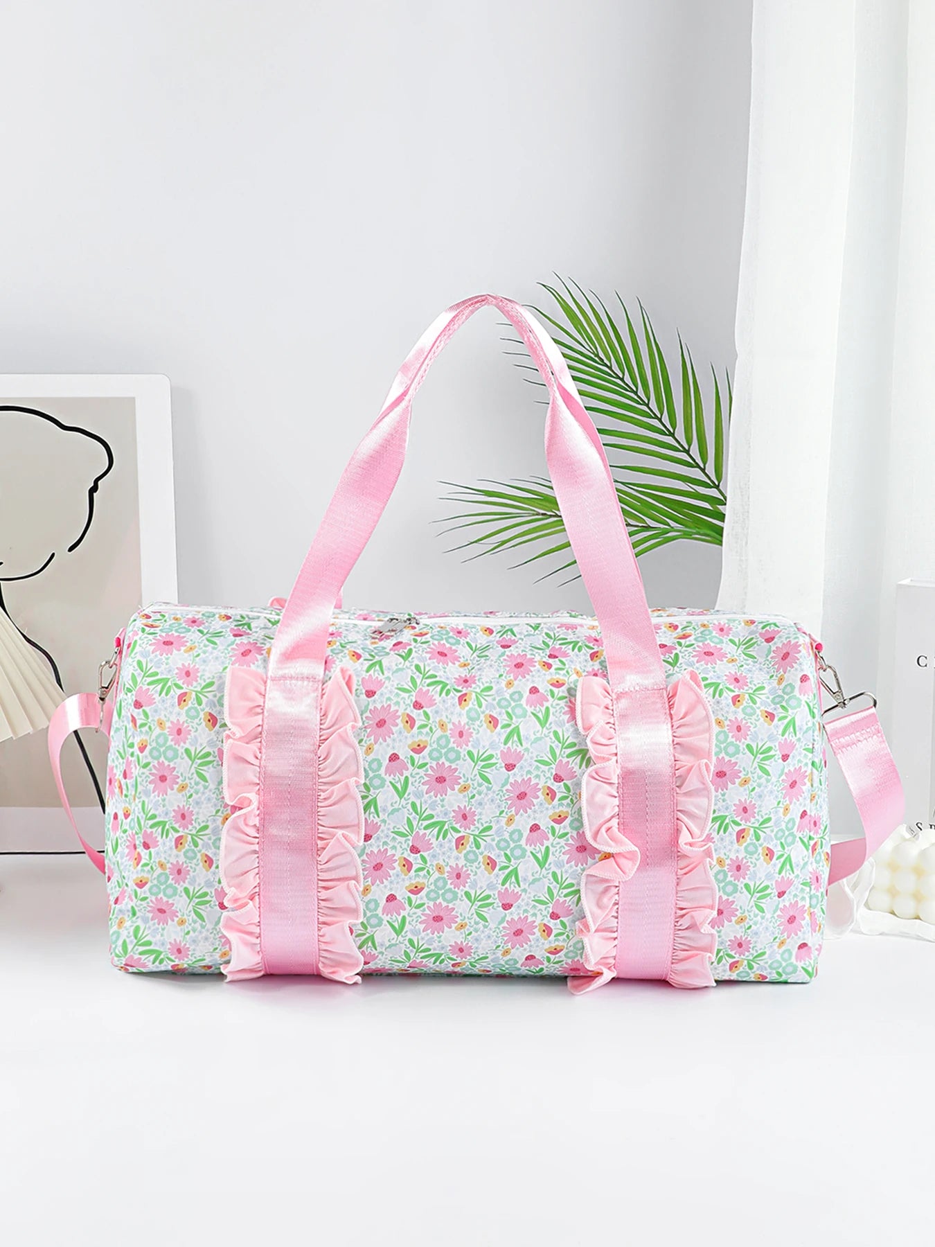 Stylish Floral Travel Duffel Bag