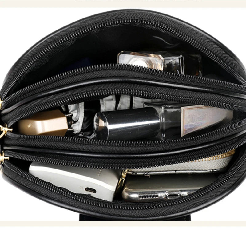 Trendy Small Sling Bag – Multi-Compartment Fashion Crossbody Bag