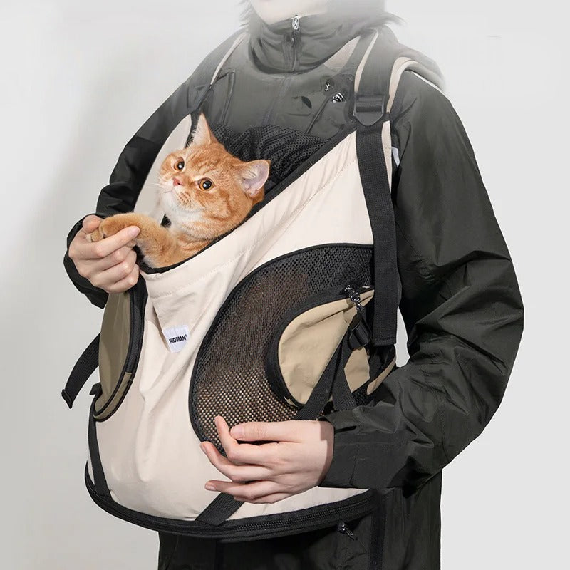 Pet Carrier Shoulder Backpack – Portable Travel Bag