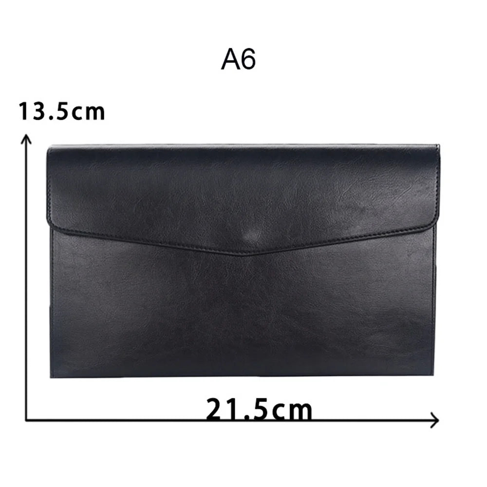 Leather Document Organizer – File Folder & Passport Holder
