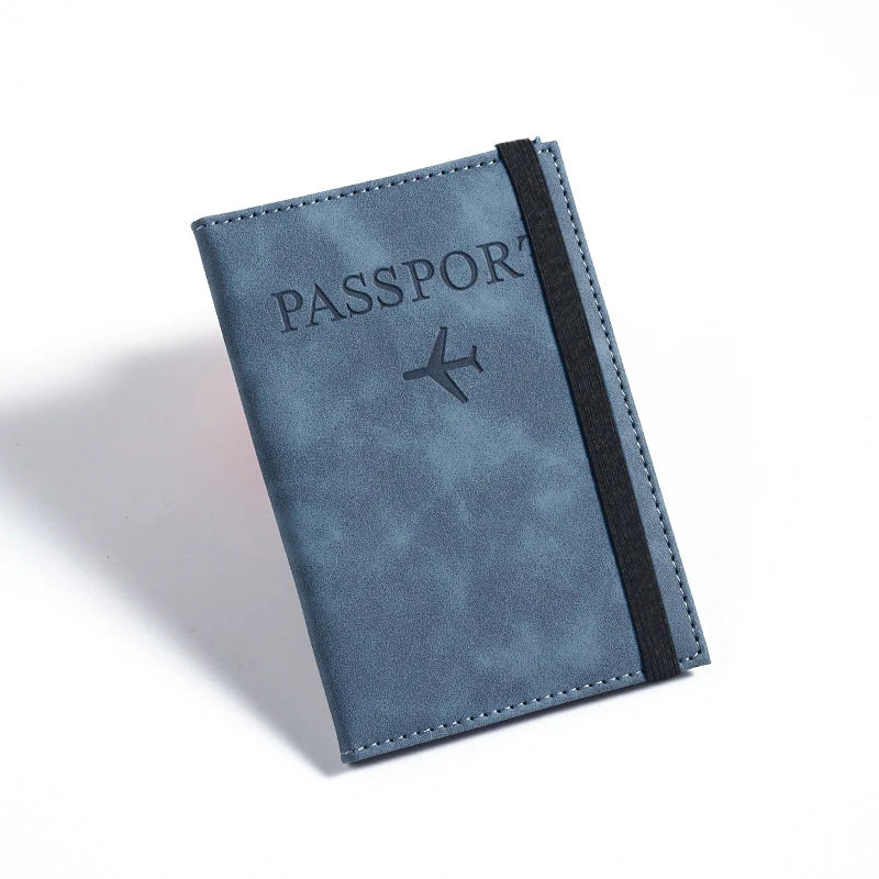 Vintage Passport Holder – PU Leather with ID & Card Slots