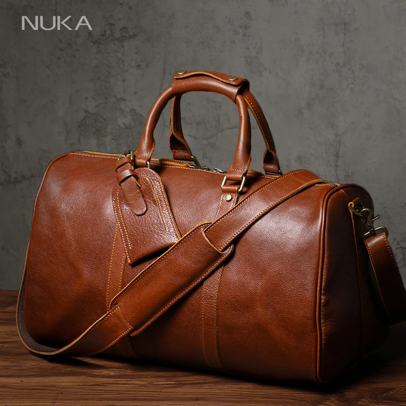 Retro Leather Travel Duffel Bag-High-Quality Retro Bags