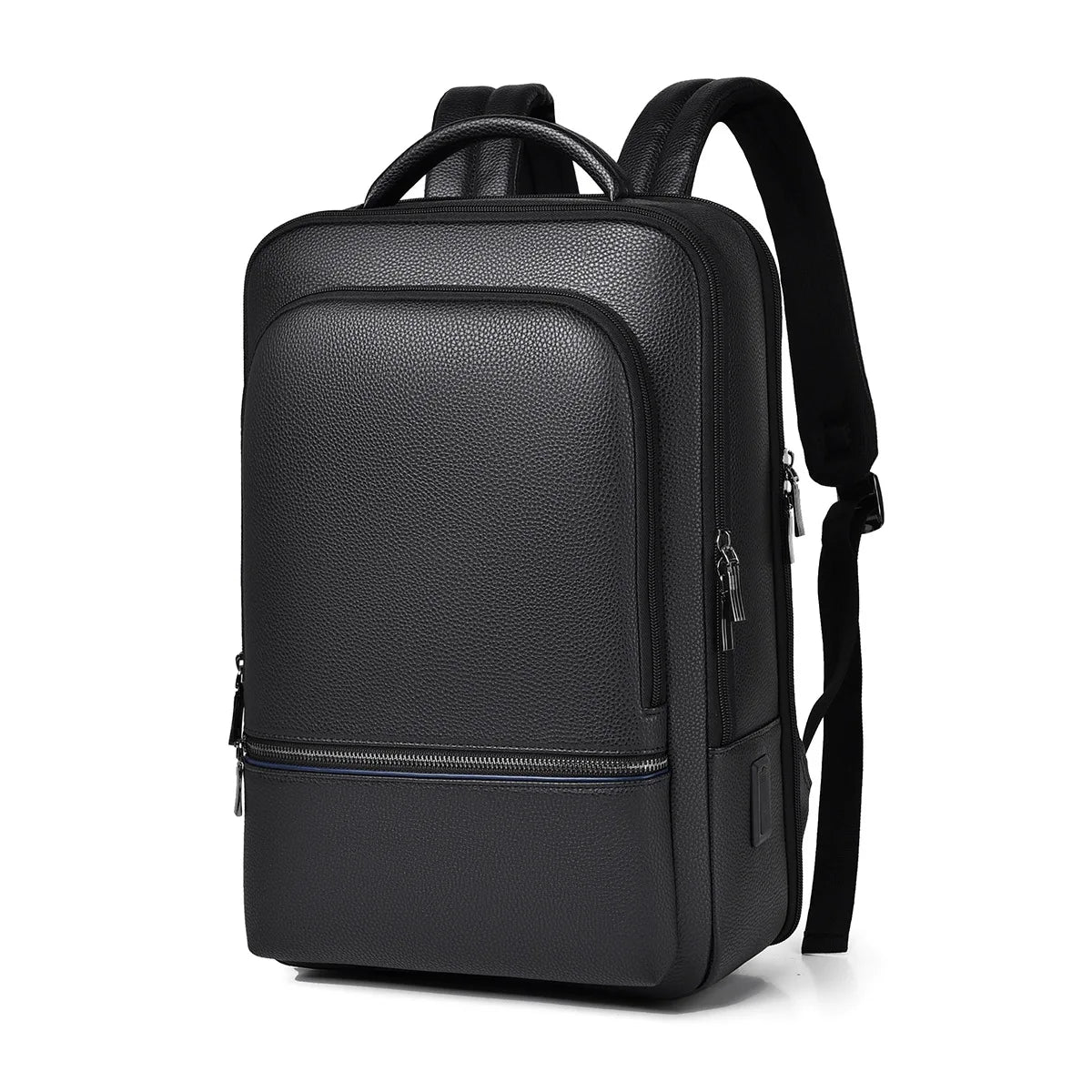 Slim PU Business Backpack with Laptop Compartment