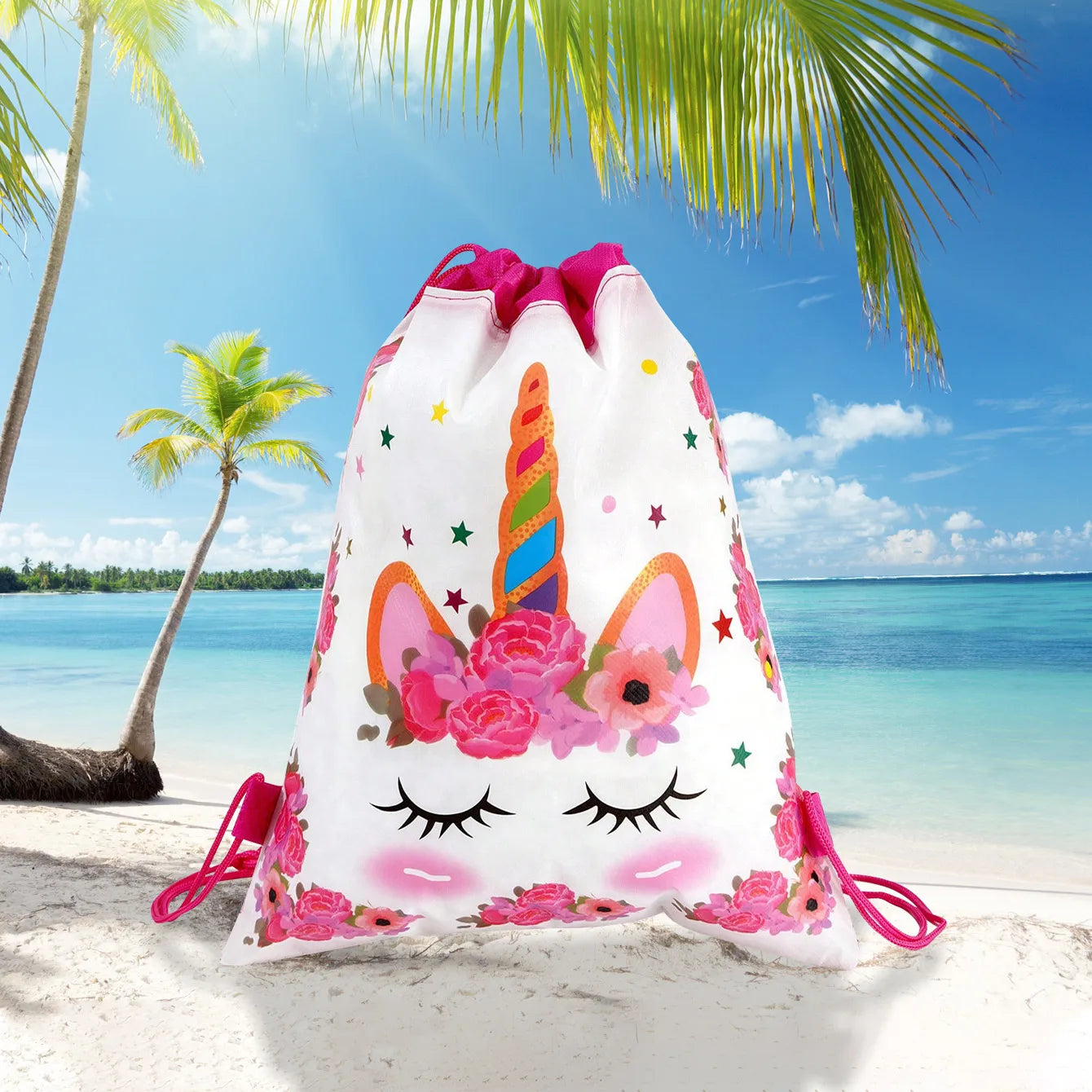 Cute Cartoon  Drawstring Pouches