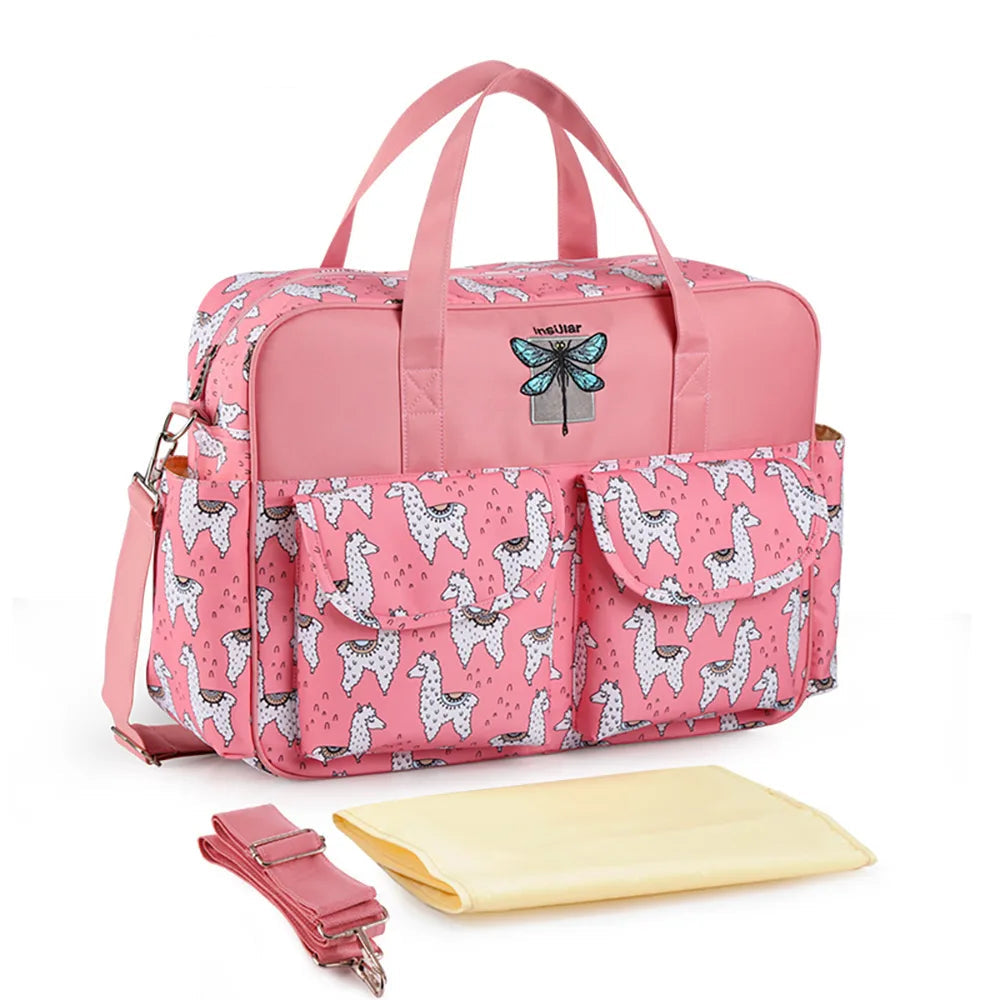 Waterproof Diaper Bag – Large Capacity Multifunctional Maternity Stroller Travel Bag