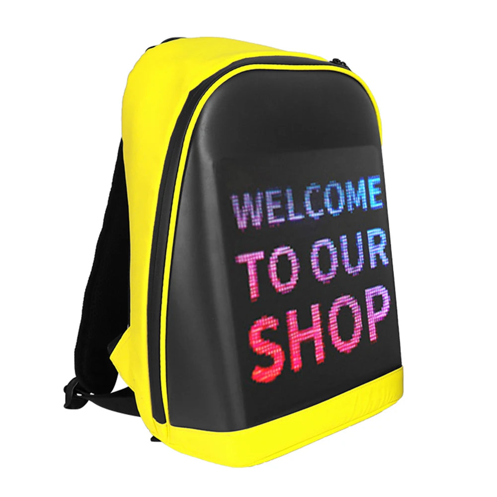 Multi-Functional WiFi LED Display Backpack – Travel & School Laptop Bag