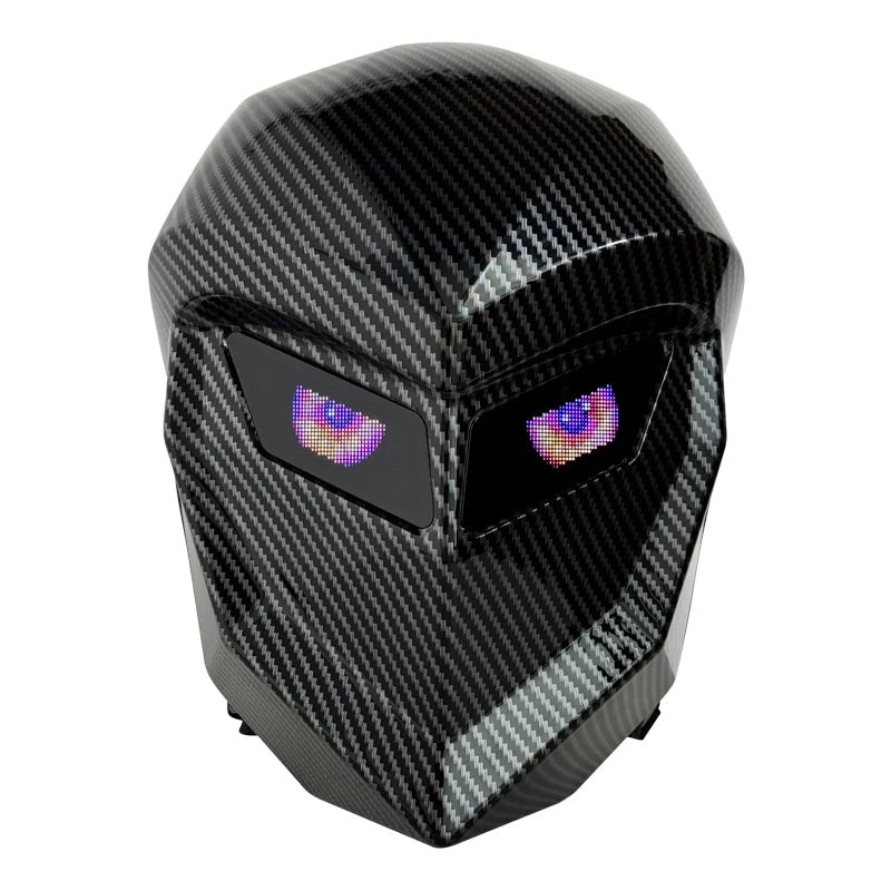 Smart LED Display Backpack – Carbon Fiber Hard Shell Laptop Bag