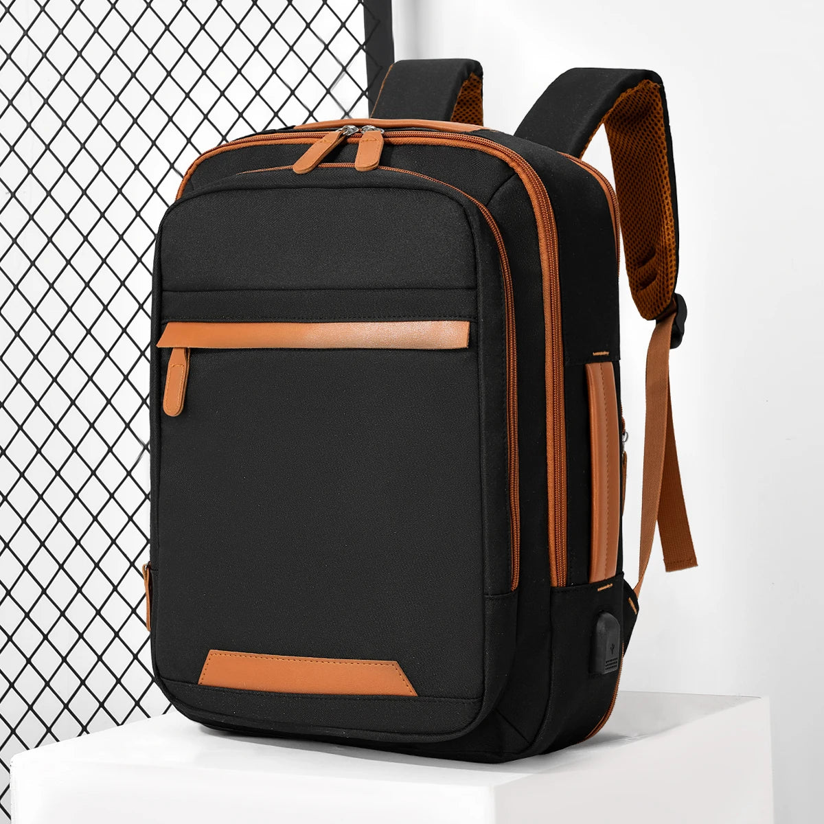 Durable USB charging backpack with waterproof design