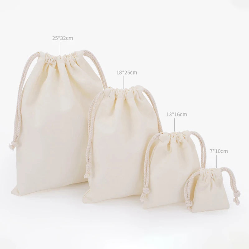 Multi-Purpose Cotton Drawstring Bag