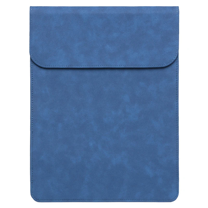 Vegan Leather Laptop Sleeve for MacBook Air Pro 13–16 Inch – Slim Matte Protective Case