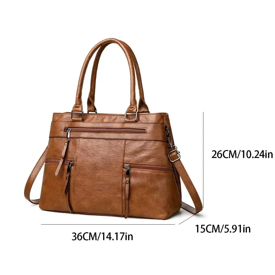 Versatile Leather HandBag
