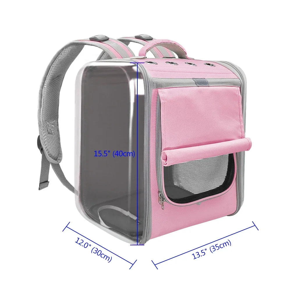 Portable Shoulder Cat Bag – Large Capacity Breathable Transparent Pet Carrier
