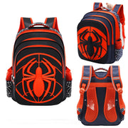 Kids Cartoon Spider Backpack - Durable Primary School Bag Set