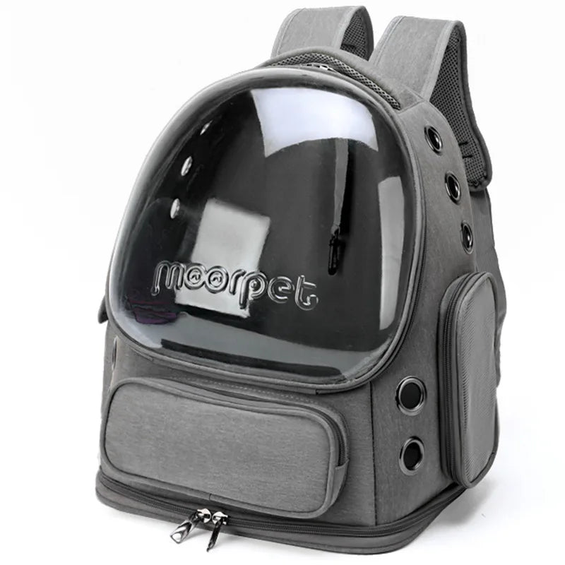 Clear Folding Pet Carrier Backpack for Small Pets