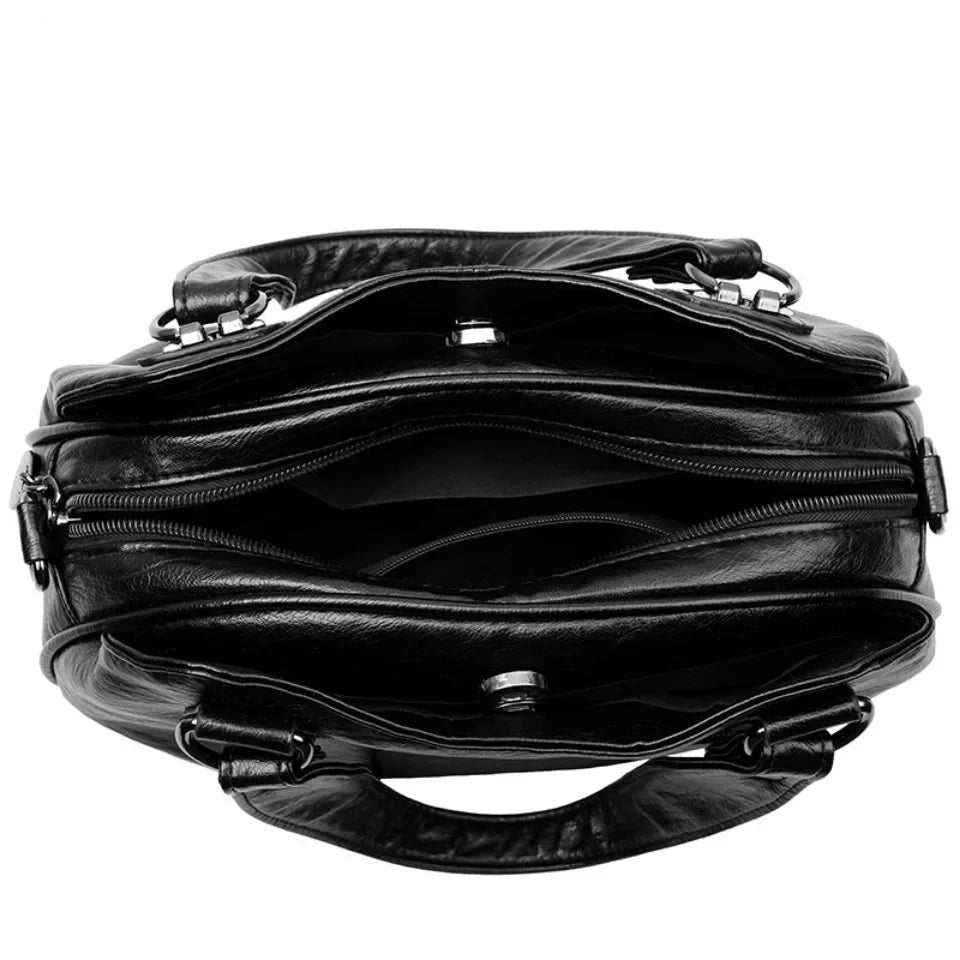 Luxury 3-Layer Soft Leather HandBag
