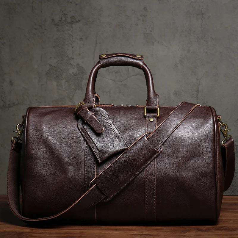 Retro Leather Travel Duffel Bag-High-Quality Retro Bags