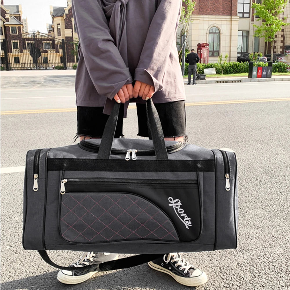 Oxford Dry & Wet Separation Gym Bag – Large Capacity Waterproof Fitness Bag