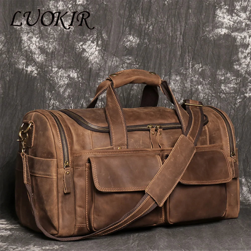 Vintage Travel Duffel Bag