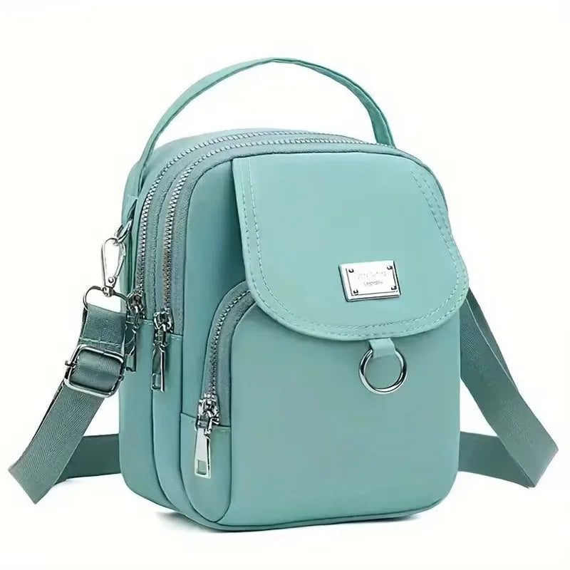 Durable Oxford Mini Crossbody Bag– Lightweight 3-Layer Crossbody