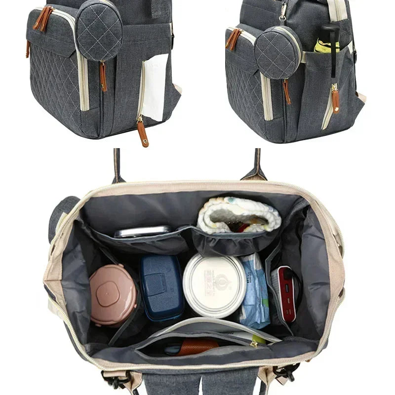 USB Diaper Bag Backpack – Large Capacity Mommy Maternity Bag