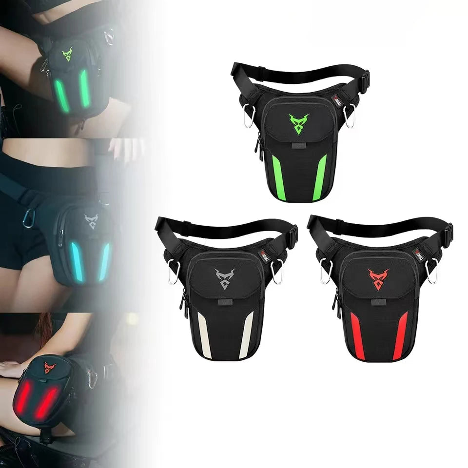 LED Motorcycle Thigh Bag – Waterproof Hip Bum Fanny Pack for Riding & Travel