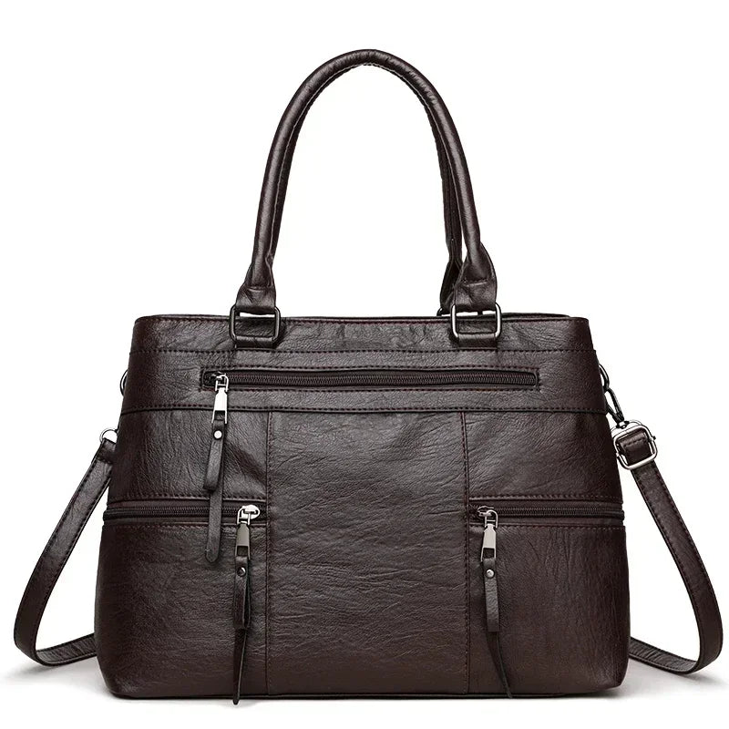 Versatile Leather HandBag